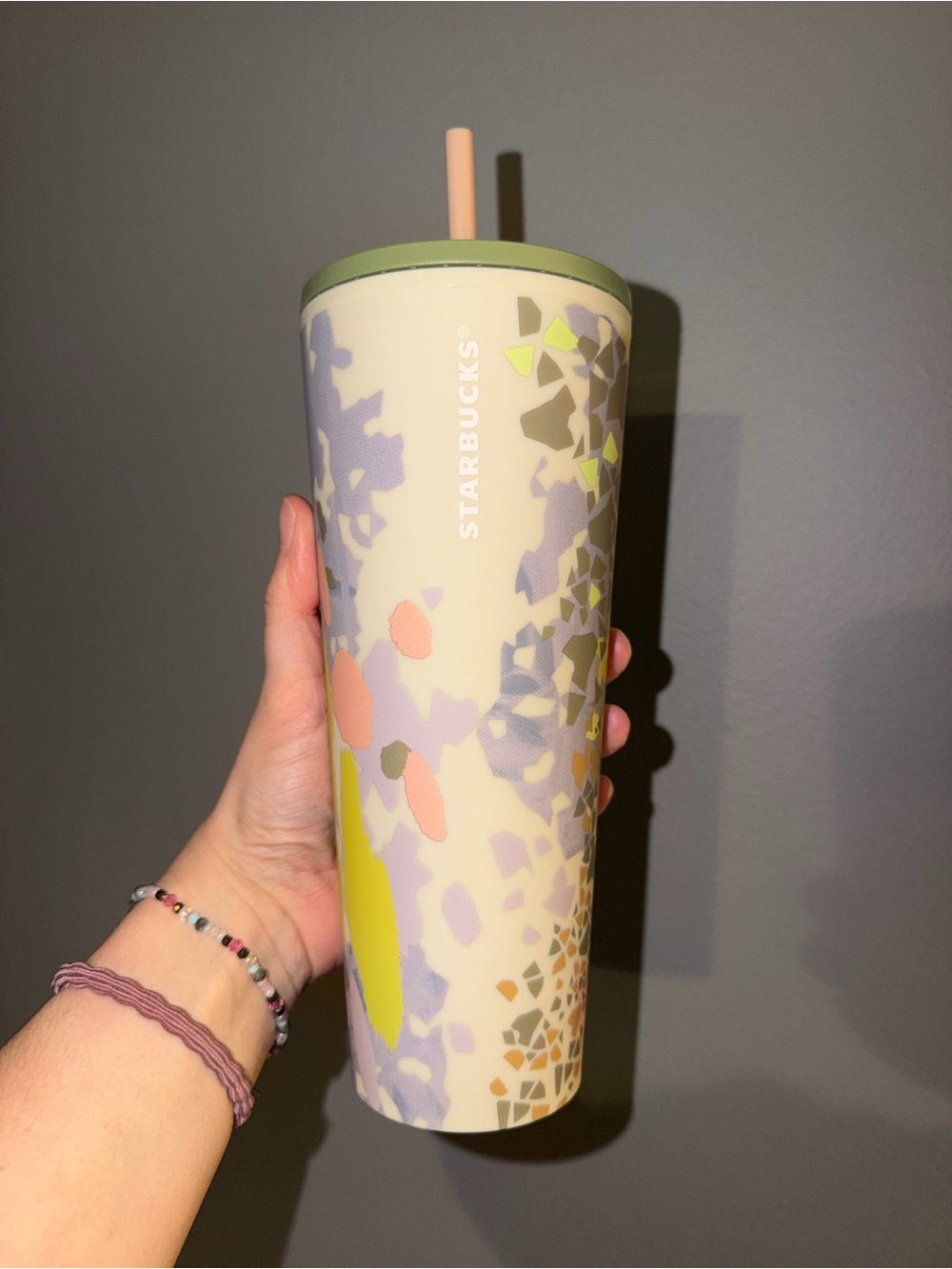 Starbucks Matte Tumbler with Straw - Cream & Pastel Colors